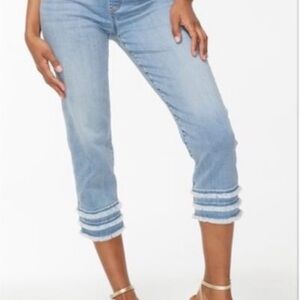 Chico's Sky Blue Cropped Pull On  Jeans